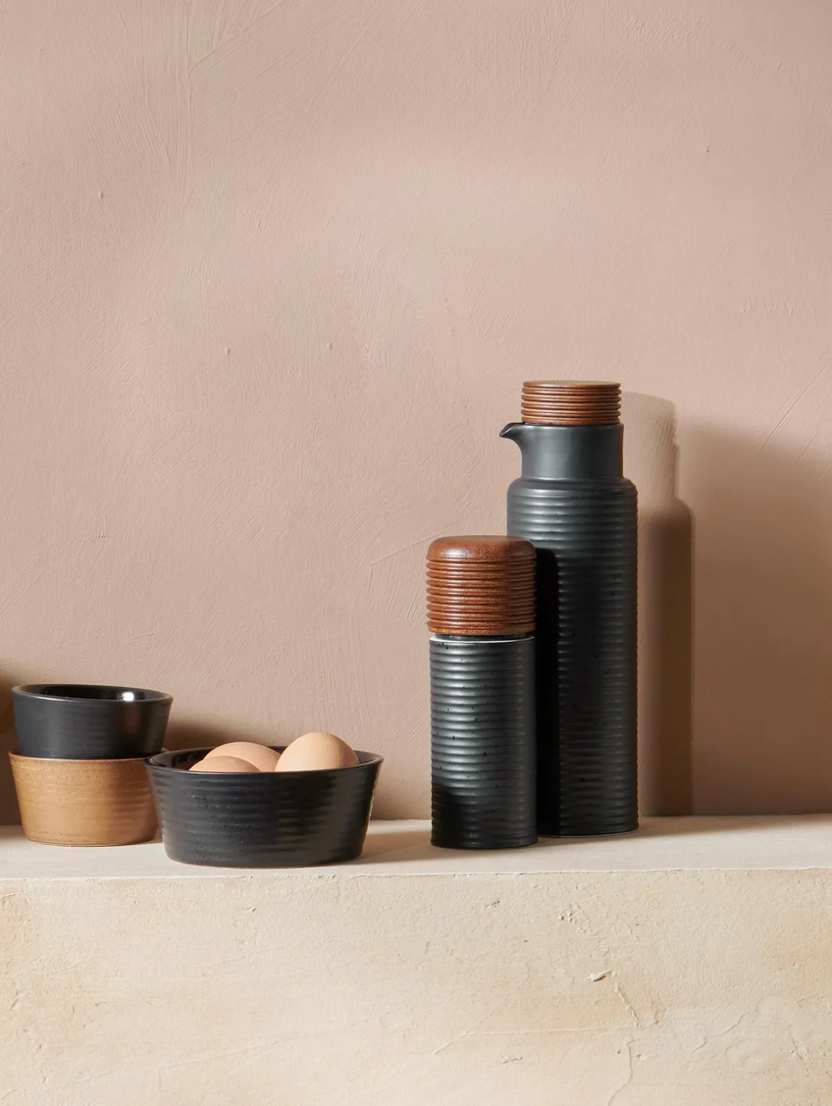 Outlet ASA Selection essig und ölflasche, black