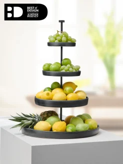 Online ASA Selection etagere, 4-stufig, black iron