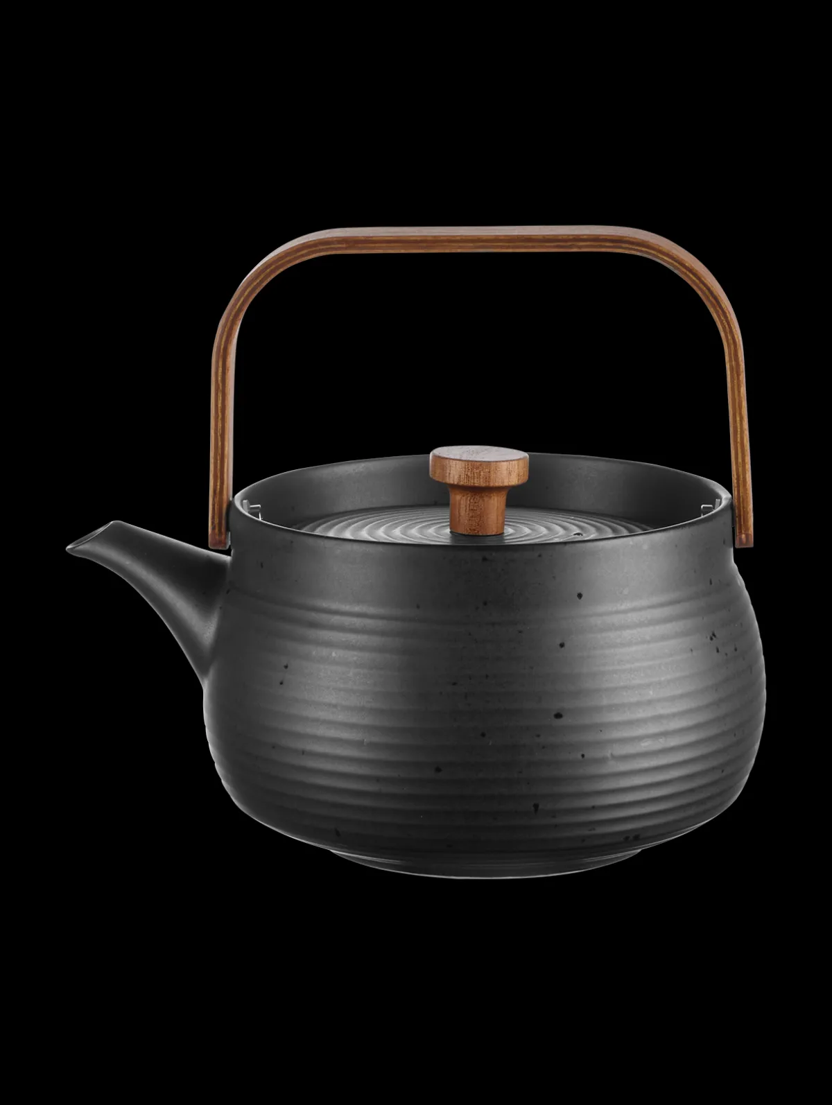 ASA Selection teekanne mit Holzgriff, black