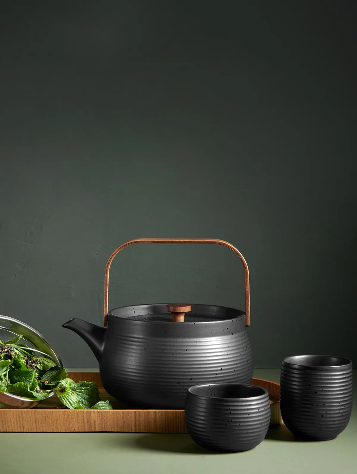 ASA Selection teekanne mit Holzgriff, black