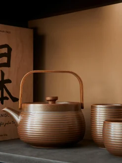 Outlet ASA Selection teekanne mit Holzgriff, brown