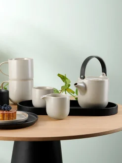 Hot ASA Selection teekanne mit holzgriff, tofu