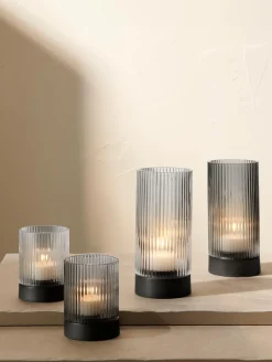 Hot ASA Selection windlicht mit porzellanfuß, grey