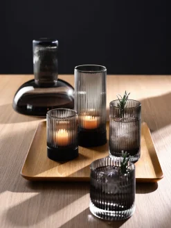 Outlet ASA Selection windlicht mit porzellanfuß, grey